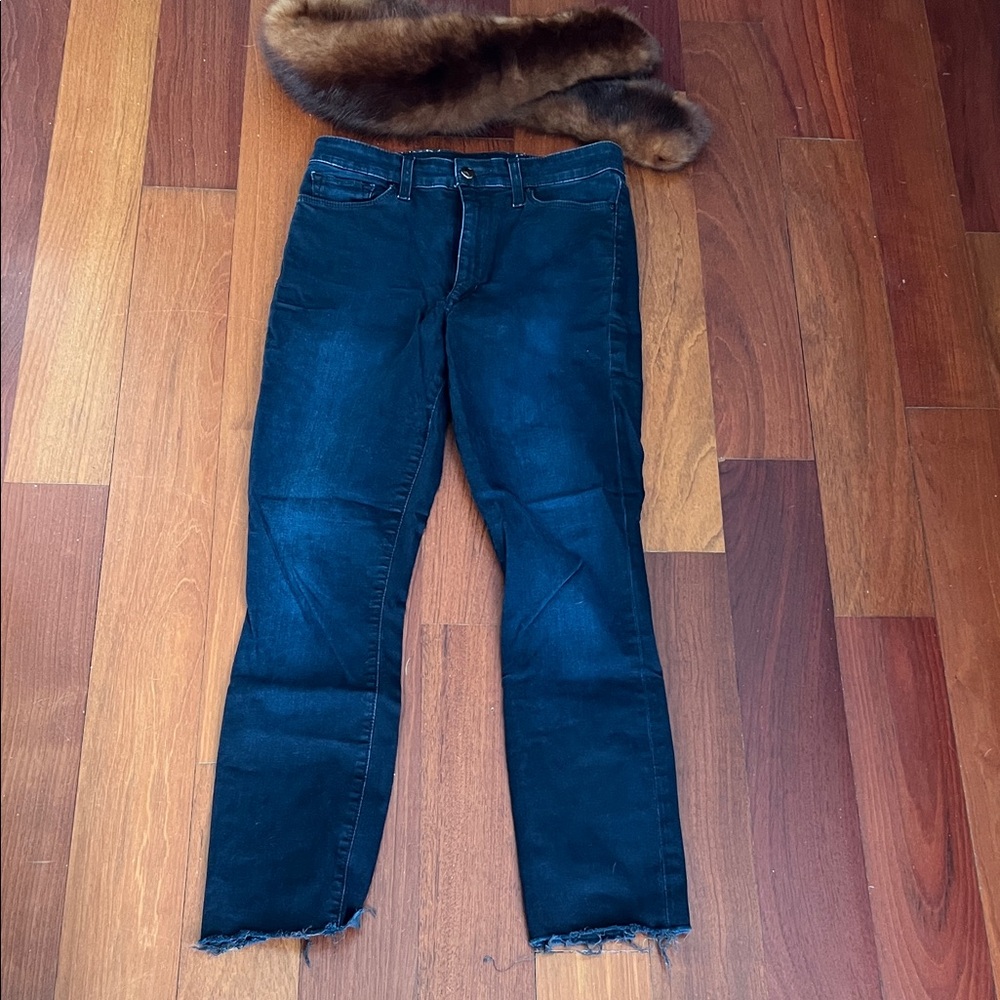 Joe's Jeans Midnight Blue High Rise Cropped Jeans 27